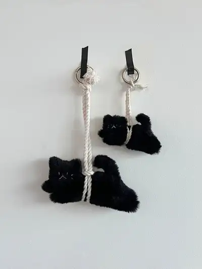 AB Fev Evil Eye Protection Cat Ornament Keyring