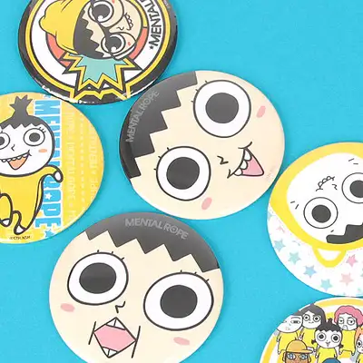 [Don't Lose Your Mind] Don't Lose Round Pin Mirror 75mm 10 Types