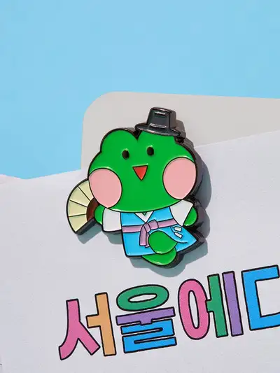 Line Friends Mini Nini Reni Ni Seoul Edition Metal Magnet