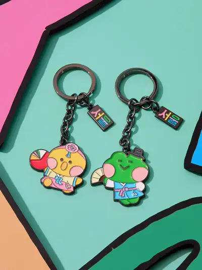 Line Friends Mini Nini Seoul Edition Metal Keyring