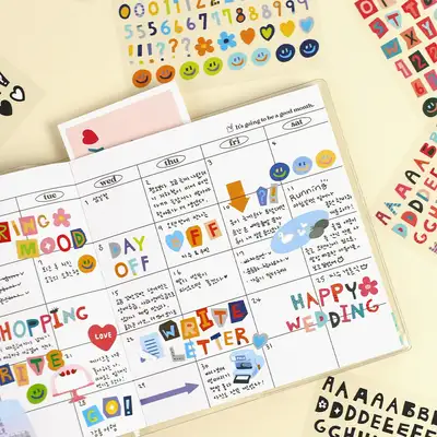 Color Recipe字母贴纸