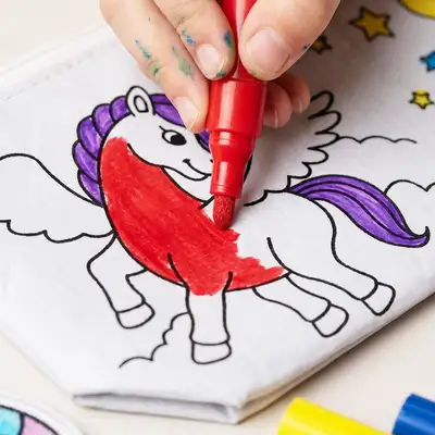 クリエイティブチャンピオン 塗って学ぶリユーザブルペンケース ペンポーチ