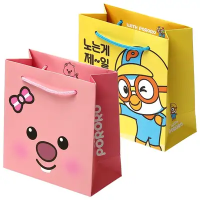 ポポファンシー ぽろろ ちょっこみ ショッピングバッグ キャラクター紙 返礼品