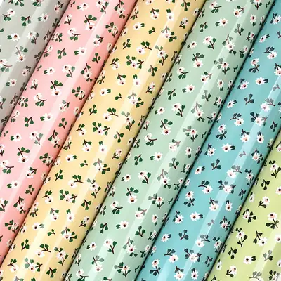 Popofancy Small Flower Deposition Roll Wrapping Paper