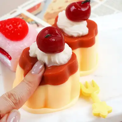 PopoFancy Sweet Dessert Squishy Fidget Toy Mixed 2-Pack