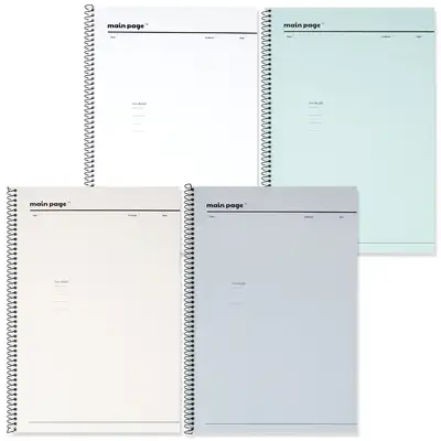 Popofancy 1000 Main Page Line Note 10-Book Ruled Notebook Set
