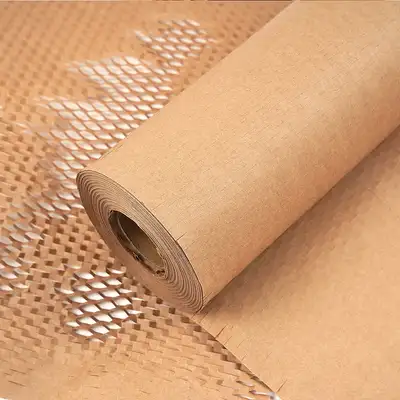 PopoFancy Honeycomb Kraft Paper Roll Packaging Cushioning Material