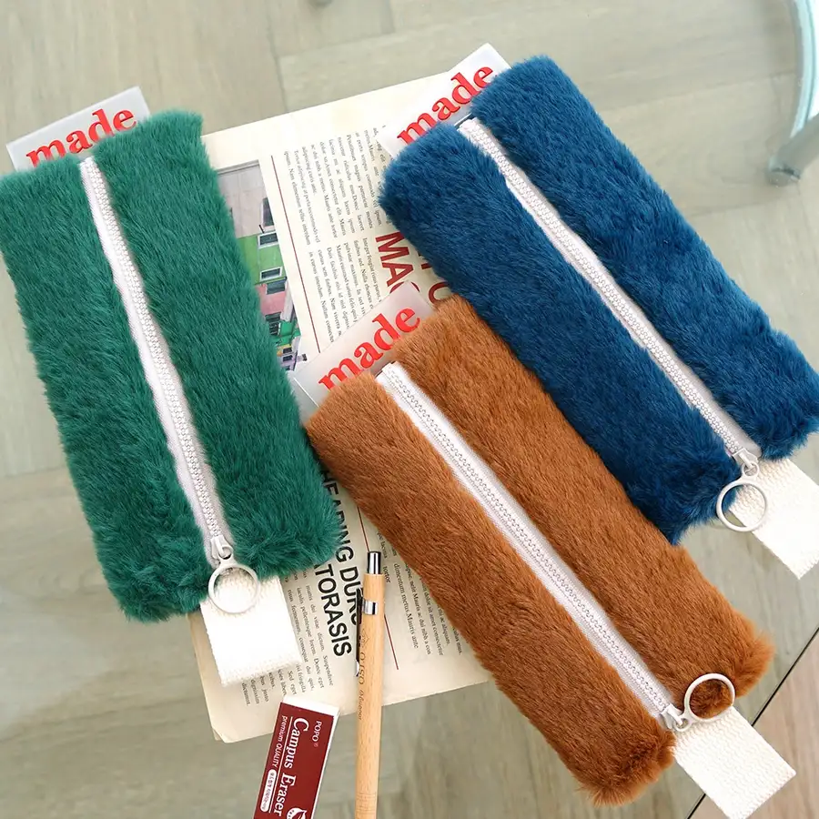 ポポファンシー メイド ファー ペンポーチ