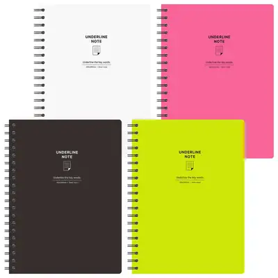 PopoFancy Underline Simple Color PP Notebook