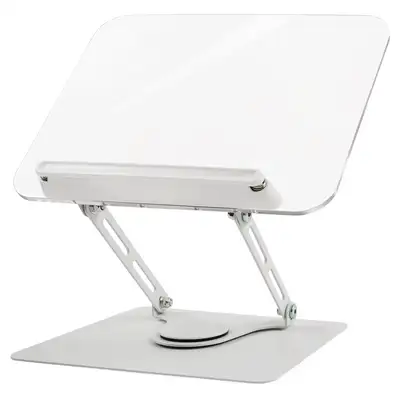PopoFancy 360-Degree Multi Foldable Clear Book Stand