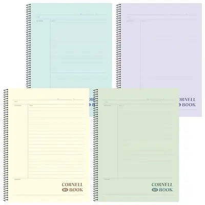 Popofancy 2000 Simple Cornell Note Notebook Set of 4