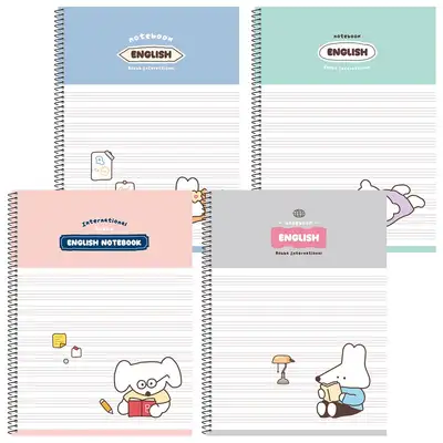 PopoFancy 1000 Boba Spring English Notebook 10 Books