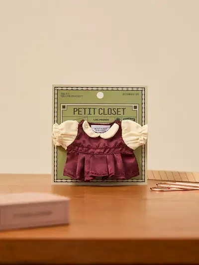 LINE Friends Petit Closet Satin One-Piece Dress