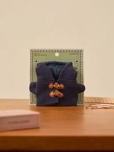LINE FRIENDS Petit Closet Navy Duffle Coat