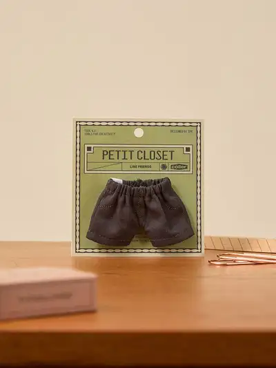 Line Friends Putty Closet Black Formal Pants