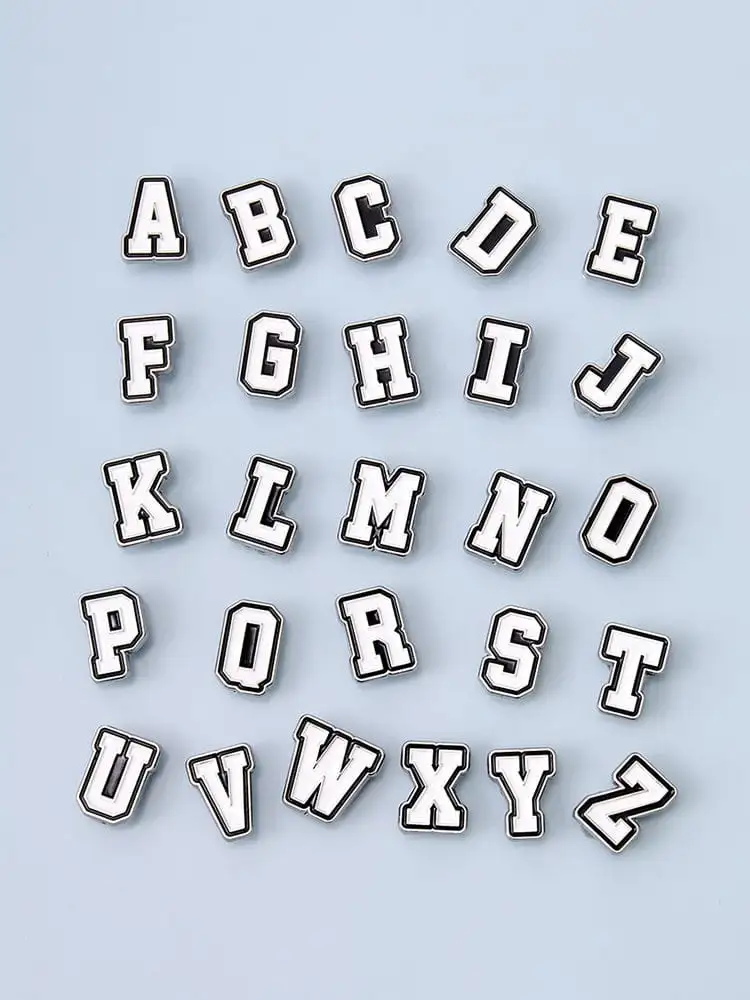 Collé Metal Alphabet Sticker White (A~Z) — 2