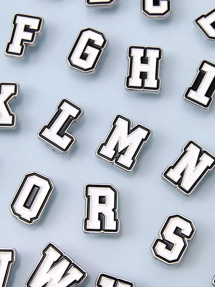 Collé Metal Alphabet Sticker White (A~Z) — 3