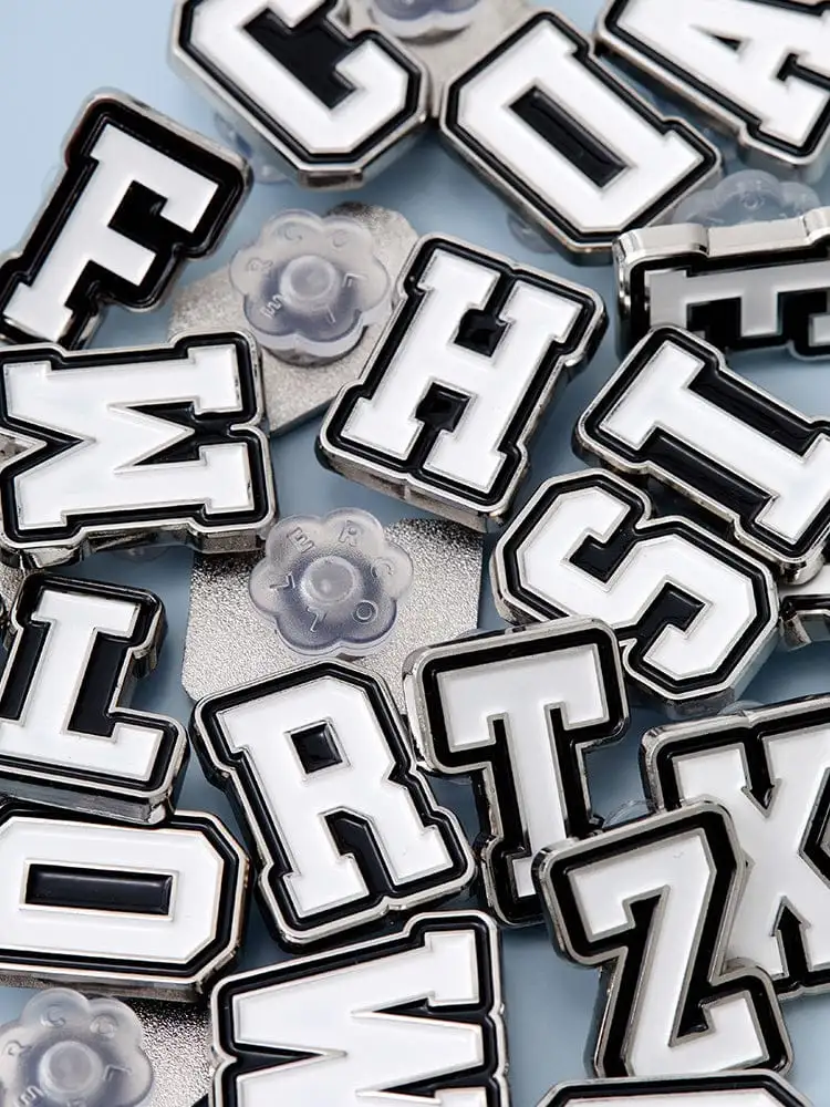 Collé Metal Alphabet Sticker White (A~Z) — 4