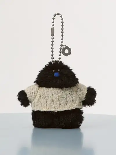 COLLE Chervi Furry Mini Sticon Plush Keyring