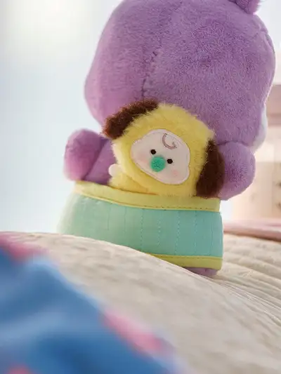 BT21 CHIMMY Baby Newborn Season 2 Doll & Baby Carrier Costume Closet Set