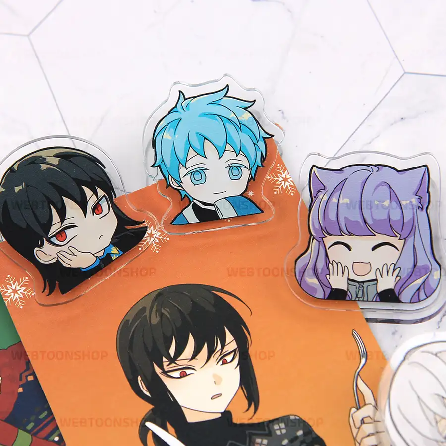 [I Hate This Kind of Hero] Acrylic Clip (Clamp) ver.① 7 Types | Webtoon Goods — 2