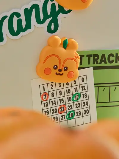 BT21 MANG Baby Orange Party Silicone Magnet