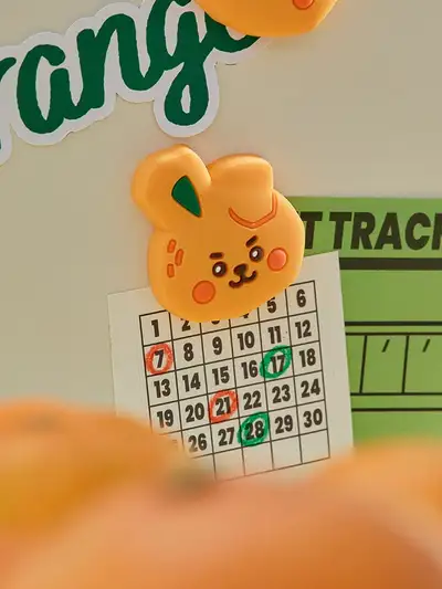 BT21 COOKY Baby Orange Party Silicone Magnet