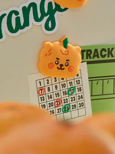 BT21 RJ Baby Orange Party Silicone Magnet