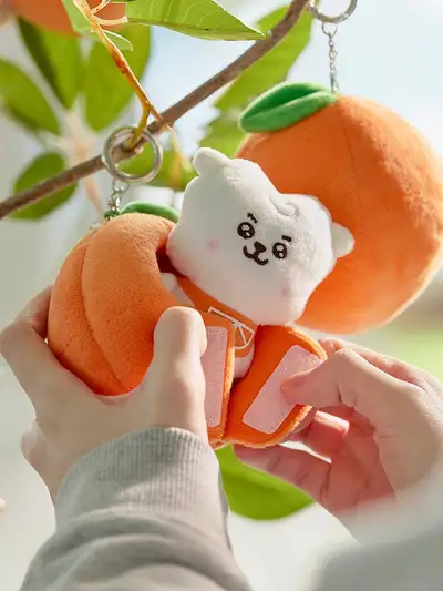 BT21 RJ Baby Orange Party Plush Keyring