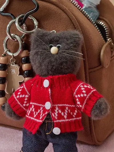 Collé × MNH FW Petit Closet Red Cardigan