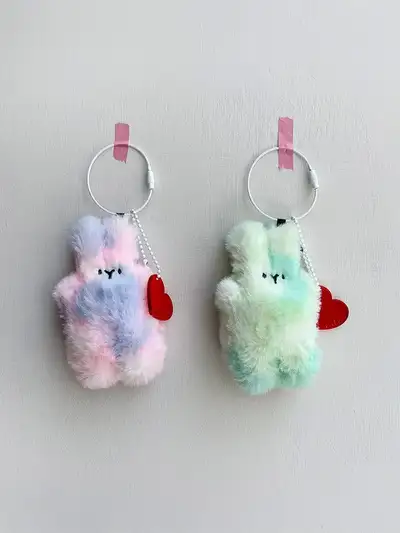 AB Fave Happy Bunny Keyring