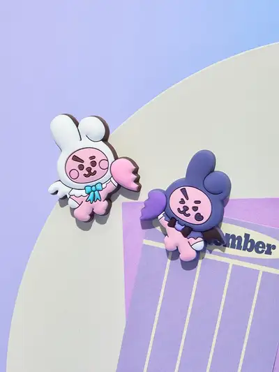 BT21 COOKY Angel and Villain Silicone Magnet Set (2-piece)