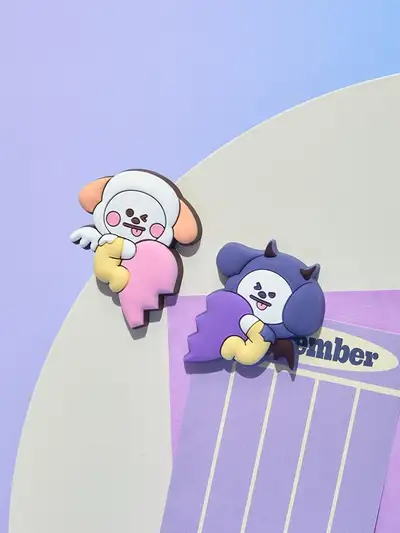 BT21 CHIMMY Angel and Villain Silicone Magnet Set (2-Piece)