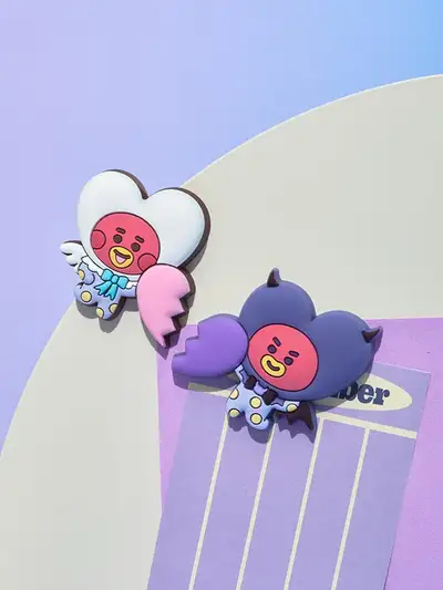 BT21 TATA Angel and Villain Silicone Magnet Set (2 pieces)