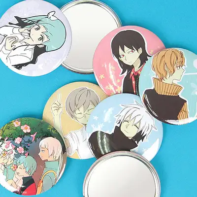 I Hate This Kind of Hero Round Pin Mirror 75mm 10 Types