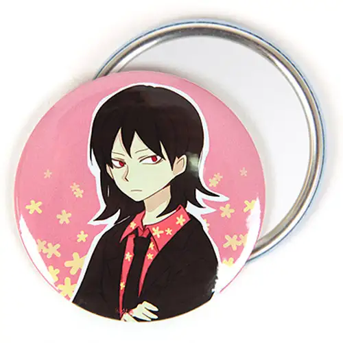 I Hate This Kind of Hero Round Pin Mirror 75mm 10 Types — 3