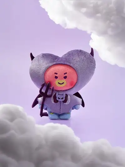 BT21 TATA Angel and Villain Villain Plush Doll