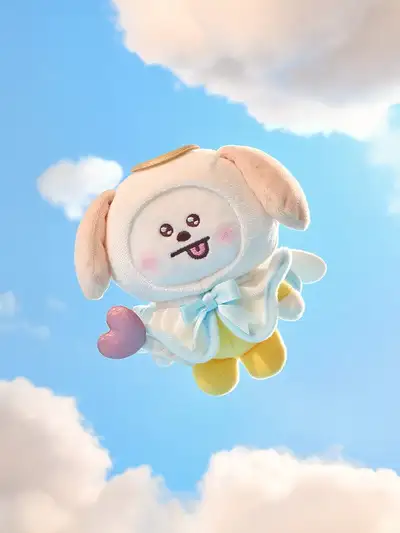 BT21 CHIMMY Angel and Villain Angel Plush Toy