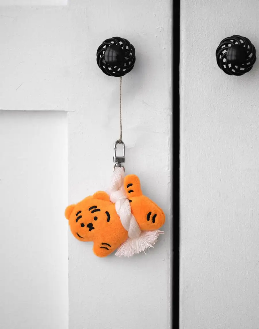 Bad Luck Protection Pollock Bouncy Doll Keyring — 1