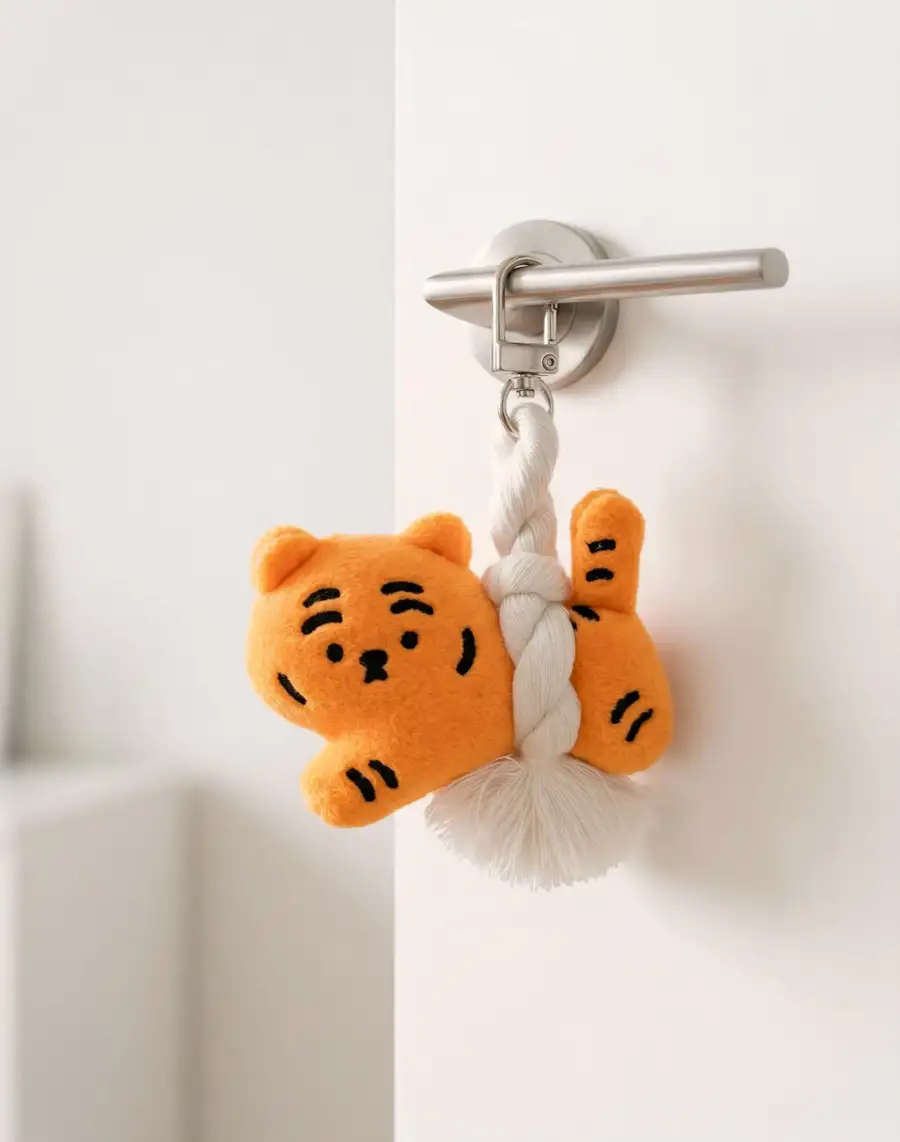Bad Luck Protection Pollock Bouncy Doll Keyring — 2
