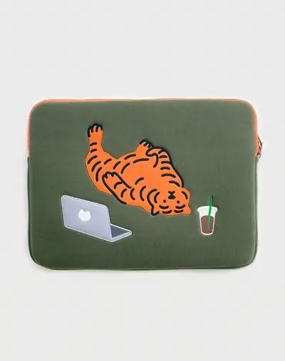 Lazy Tiger Notebook iPad Pouch