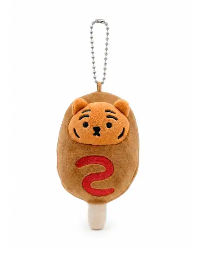 Hot Dog Tiger Ddung-rang Character Plush Keyring