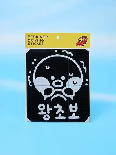 LINE FRIENDS Minini World Sally Newbie Driver Car Sticker