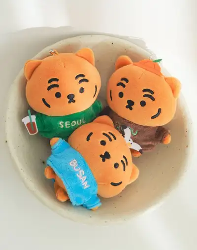 뚱랑투어 シティ ぷっくりん ぬいぐるみ キーリング 3種