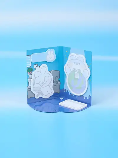 LINE Friends Mini Ni World Cony Ni Adhesive Memo Pad