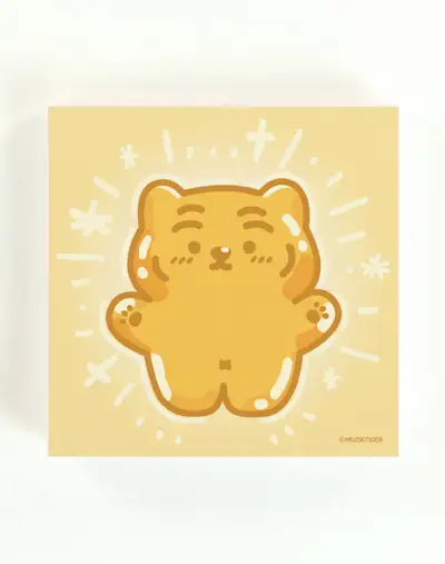 ムジックタイガー ぽっちゃりランド スティッキーメモパッド