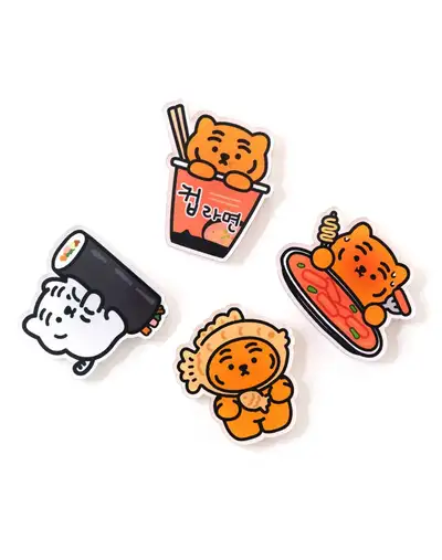 MUZIKTIGER ッポンラン・ツアー 韓国料理 アクリルマグネット 4種