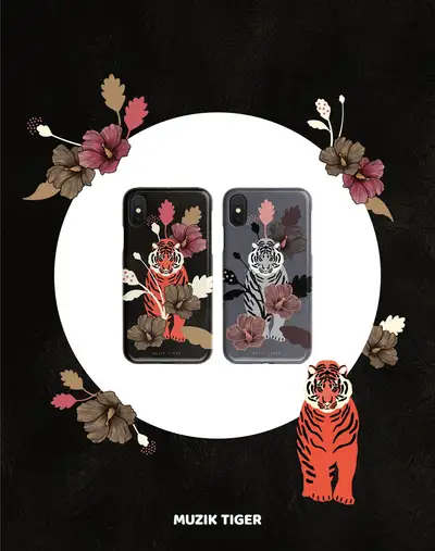 Tiger and Tiger Phone Case 2 Types