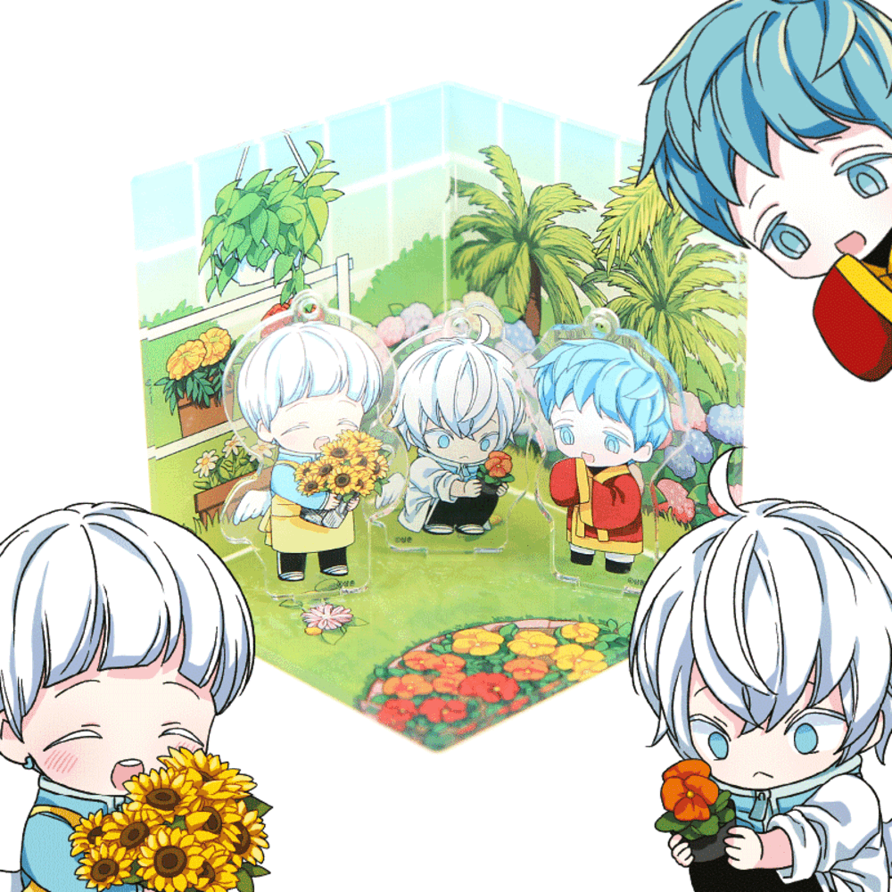 I Hate This Kind of Hero Fake Knife Flower Shop Set / Diorama Acrylic / Webtoon Goods