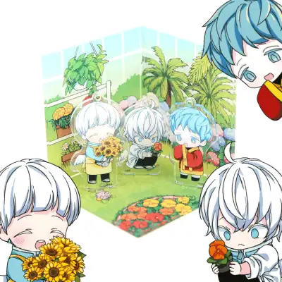 I Hate This Kind of Hero Fake Knife Flower Shop Set / Diorama Acrylic / Webtoon Goods